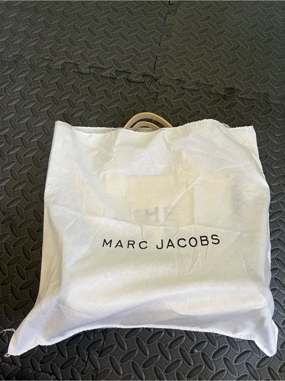 Marc Jacobs Cream Canvas Tote Bag | Black Logo | Minimalist Y2K - Picture 15 of 16